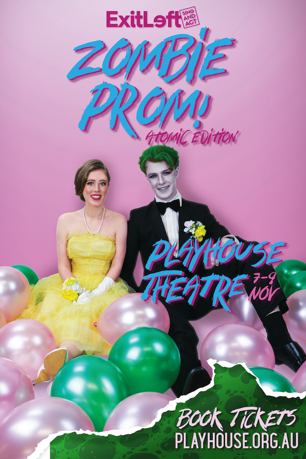 ZOMBIE PROM Playhouse Website 667 x 1000 px